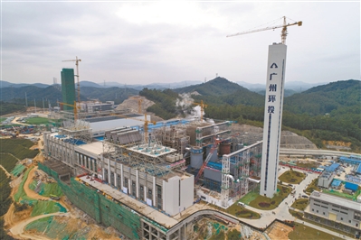 位于福山循环经济产业园内的第三资源热力电厂。