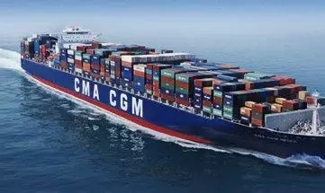 中美集装箱航线最大轮船首航南沙港