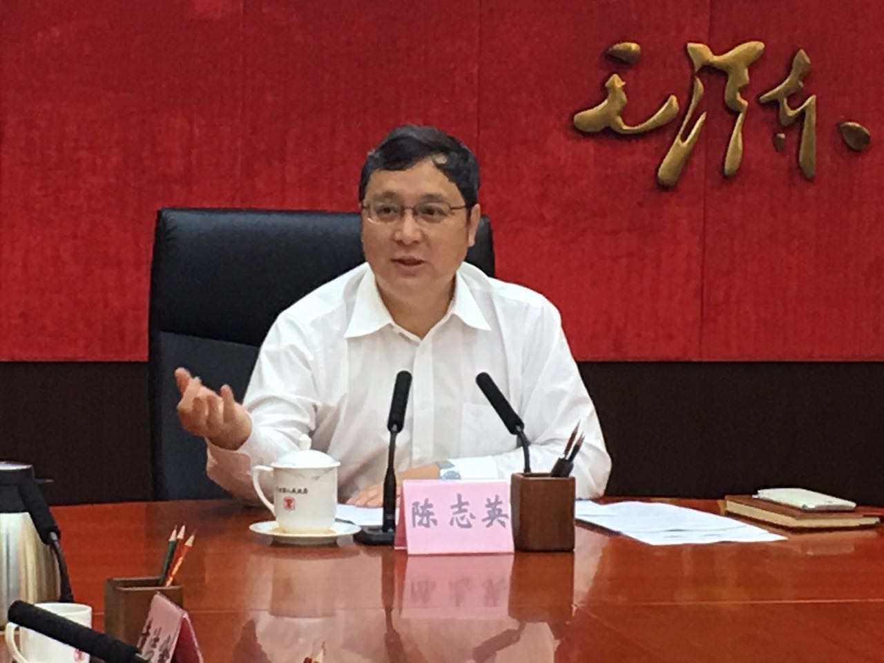 陈志英常务副市长主持召开市政府安全生产约谈