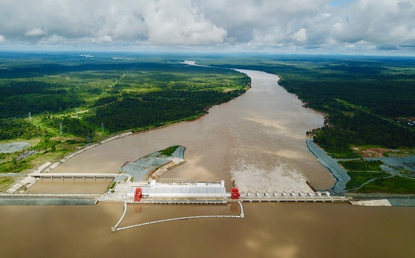 Aerial photo taken on Sept 20, 2019 shows a view of the Lower Sesan II hydroelectric power station at Sesan District of Stung Treng Province, Cambodia. The Lower Sesan II hydroelectric power station, born of cooperation between Cambodia and China under the framework of the Belt and Road Initiative, was inaugurated in December 2018. With a length of 6,500 meters, the 400-megawatt dam is the largest and the seventh one built by China in Cambodia.