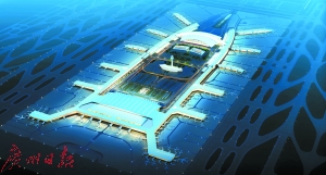 白云机场二期扩建效果图