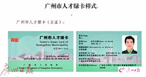 人才绿卡样式