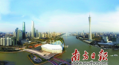 珠江两岸。