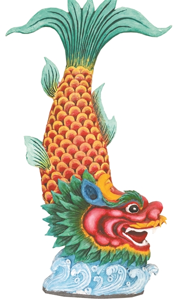 灰塑鳌鱼