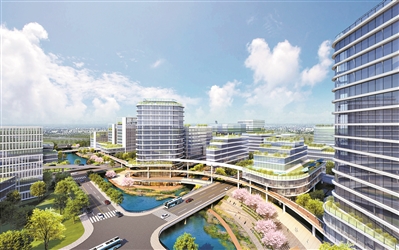 龙溪大道地块规划效果图