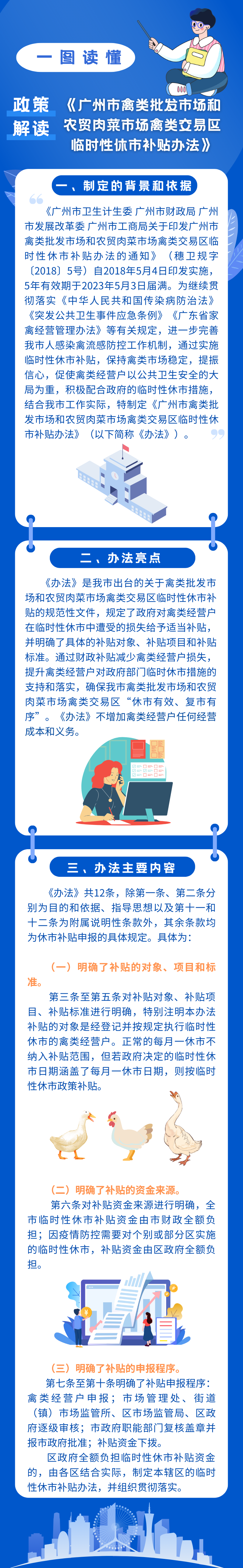 【一图读懂】《广州市禽类批发市场和农贸肉菜市场禽类交易区临时性休市补贴办法》 (1).png