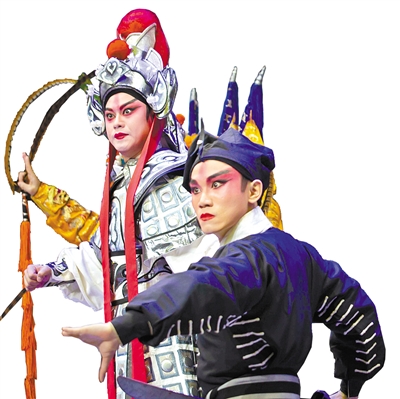 开幕表演中的粤剧演员