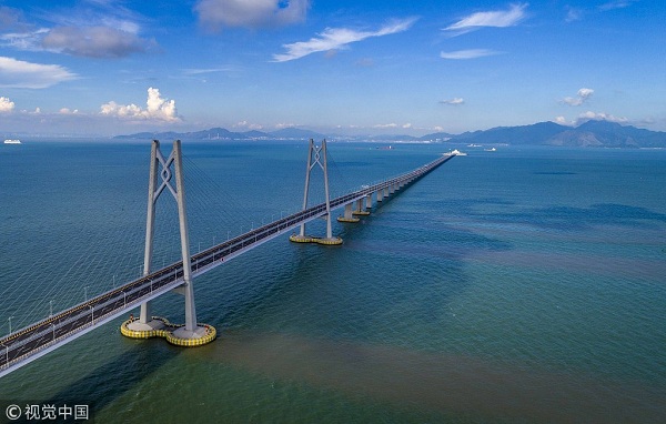 The Hong Kong-Zhuhai-Macao Bridge. 