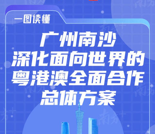 一图读懂 | 广州南沙深化面向世界的粤港澳全面合作总体方案