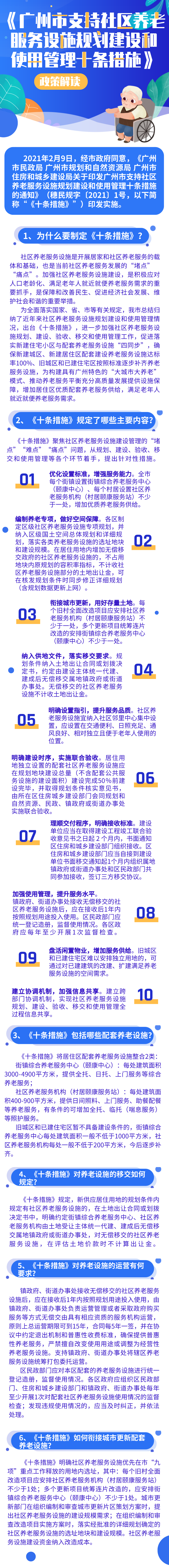 一图读懂：《广州市支持社区养老服务设施规划建设和使用管理十条措施》.png