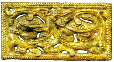西汉南越王博物馆中的双羊纹牌饰连接起远隔千山万水的匈奴与岭南