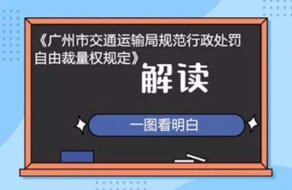 【一图读懂】《广州市交通运输局规范行政处罚自由裁量权规定》的解读