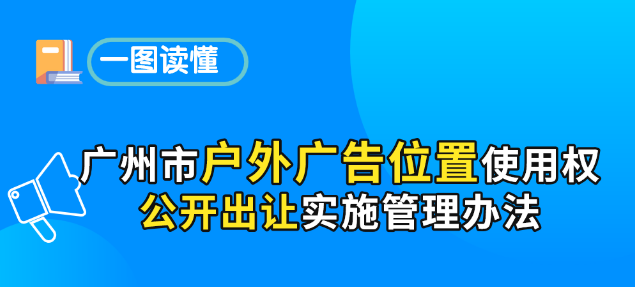 【一图读懂】《广州市户外广告位置使用权公开出让实施管理办法》