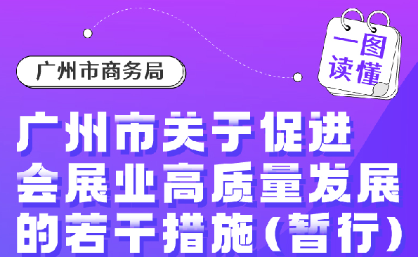 【一图读懂】《广州市关于促进会展业高质量发展的若干措施（暂行）》