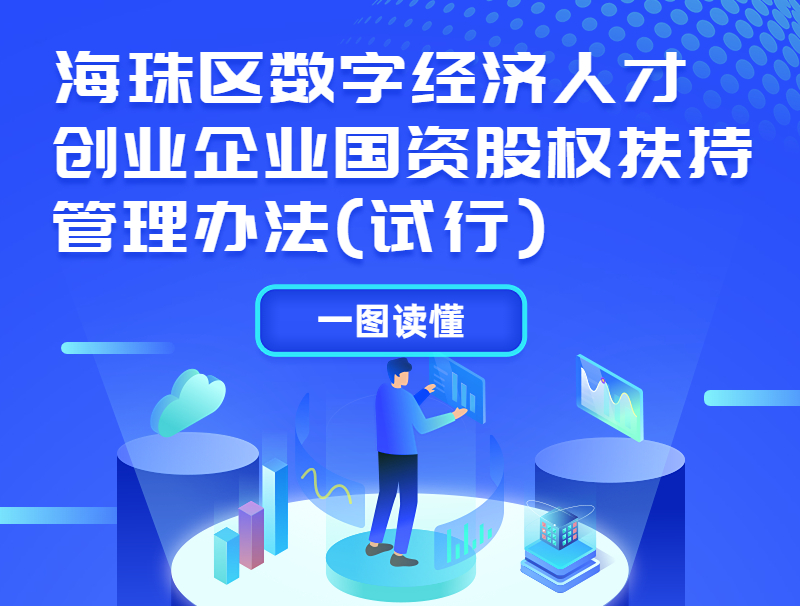 【一图读懂】《海珠区数字经济人才创业企业国资股权扶持管理办法》