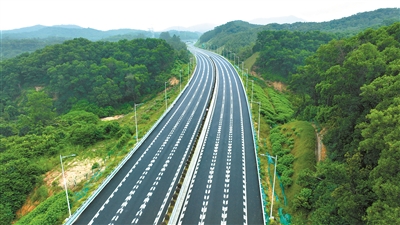从埔高速一期建成通车 广东新增一条绿美“大动脉”