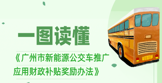 【一图读懂】《广州市交通运输局  广州市财政局关于印发广州市新能源公交车推广应用财政补贴奖励办法的通知》的解读