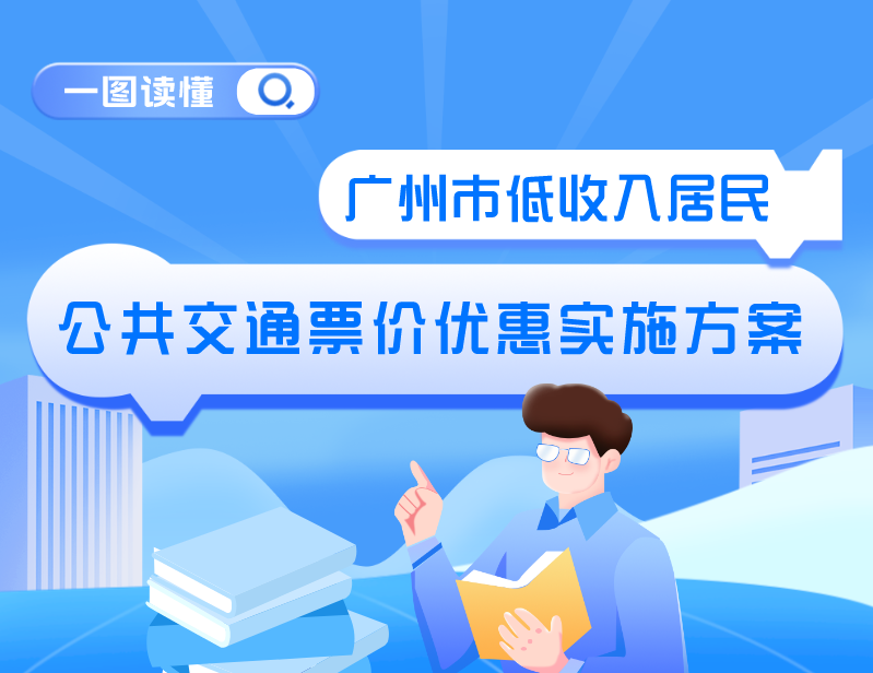 【一图读懂】《广州市交通运输局  广州市民政局关于印发广州市低收入居民公共交通票价优惠实施方案的通知》的解读