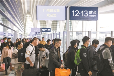 1月10日起全国铁路实行最新列车运行图 广州各大火车站变化多多