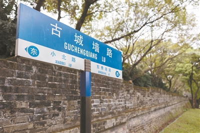 回首犹听市声喧 古城墙上添新绿