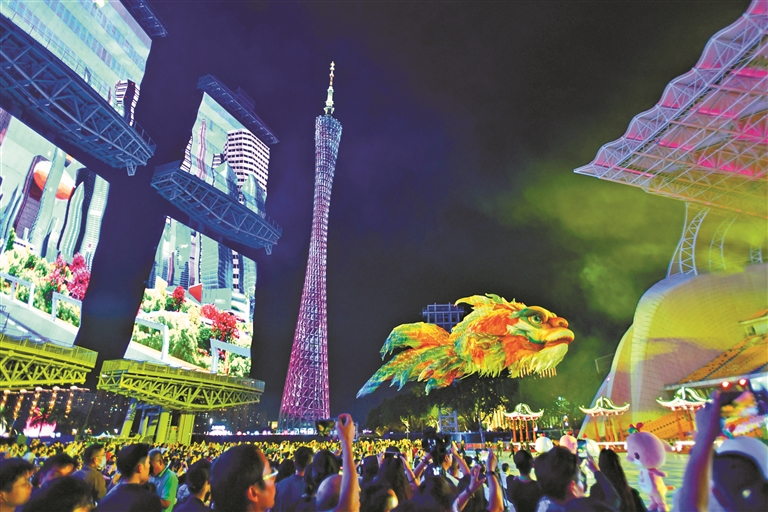 广州国际灯光节启幕 “大鳌鱼”“芭蕉叶”惊艳返场 - 广州市人民政府门户网站