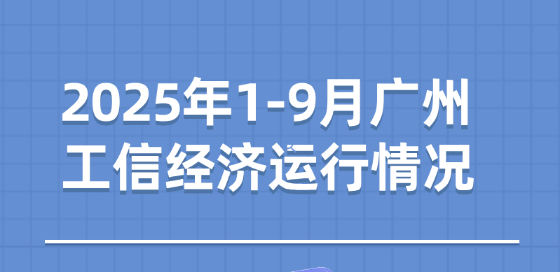【一图读懂】2025年1-9月广州工信经济运行情况